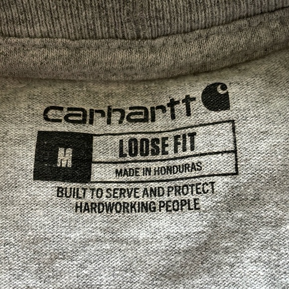 Carhartt Loose Fit Heavyweight Long Sleeve Men’s M Graphic Shirt Logo Gorpcore - Picture 3 of 13